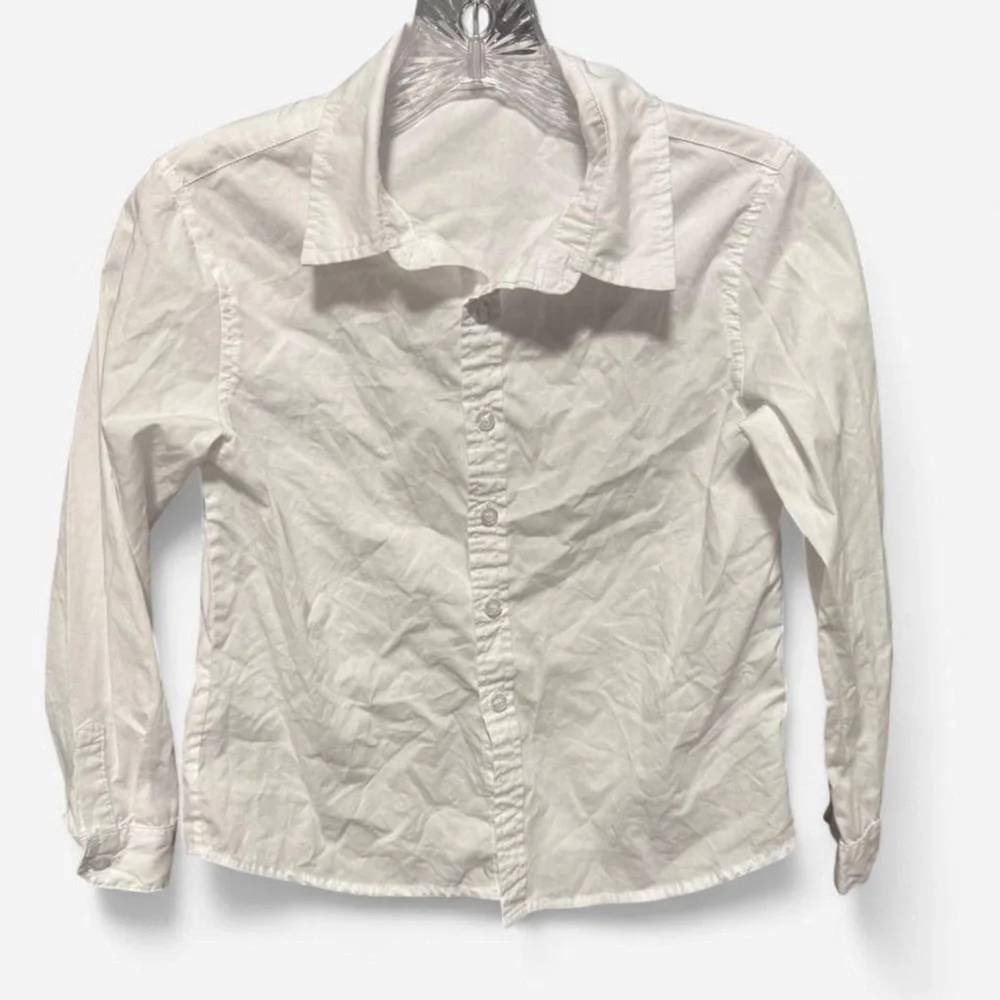 The children’s place white uniform button up top size 9 youth